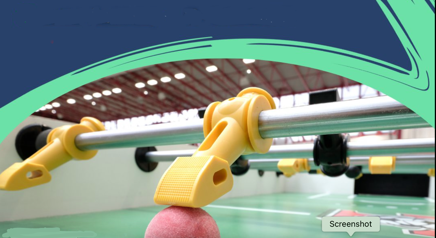 Professional foosball table with Tornado branding